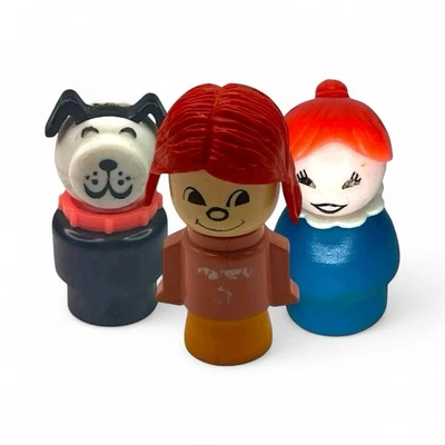 3 X Little People Mixed Vintage Lucky Dog - image 1 of 4