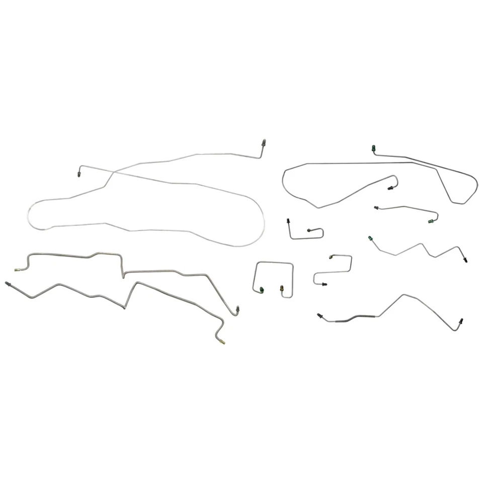 刹车线套件 完整 V6 4WD 带 ABS 1998-02 道奇 Durango OE 钢制 10 件 — 第 1/4 张图片