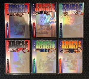 🏀 (6) - 1993-94 Upper Deck Basketball Triple Double 3D Standouts Inserts 🏀 - Picture 1 of 8