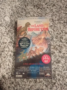 The Land Before Time VHS Sealed Watermarks McDonald's & Jurassic Park rebate - Picture 1 of 2
