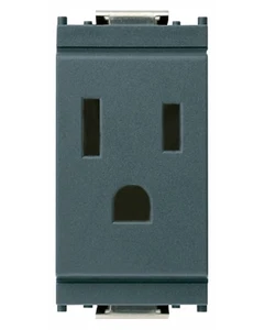 Vimar 16245 Idea 2P+E 15A Gris 127V EE. UU. Estándar 2 Polos Enchufe de Salida Única - Imagen 1 de 1