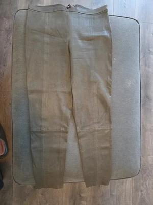 Leggings para mujer Banana Republic de cuero verde oliva talla 14 Foto 1 de 4