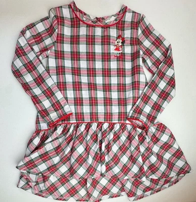 Vestido manga larga a cuadros Disney Minnie Mouse talla 5/6 Foto 1 de 2