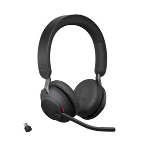 Jabra Evolve2 65 Wireless PC Headset – Noise Cancelling UC Certified Stereo Head - Photo 1/7