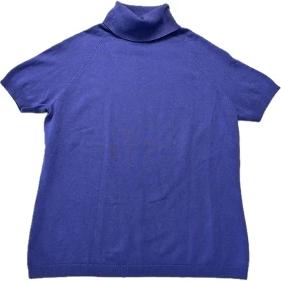 Suéter Casual Corner Seda Algodón Cachemira Para Mujer Talla M Periwinkle Azul Púrpura Foto 1 de 4