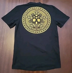 Adidas Gold Candy Skull SSP Black T shirt Size Small Soccer Collectible  - Picture 1 of 8