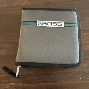 Koss Vintage Etui CD DVD Nylon Reise Aufbewahrung Brieftasche Reißverschluss (passt 12) - Bild 1 von 5