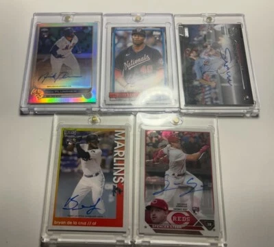 5 Card Baseball Rookie (RC) Auto Lot - All Stars, Award Winners, Etc. 🔥 Invest! - Image 1 of 2