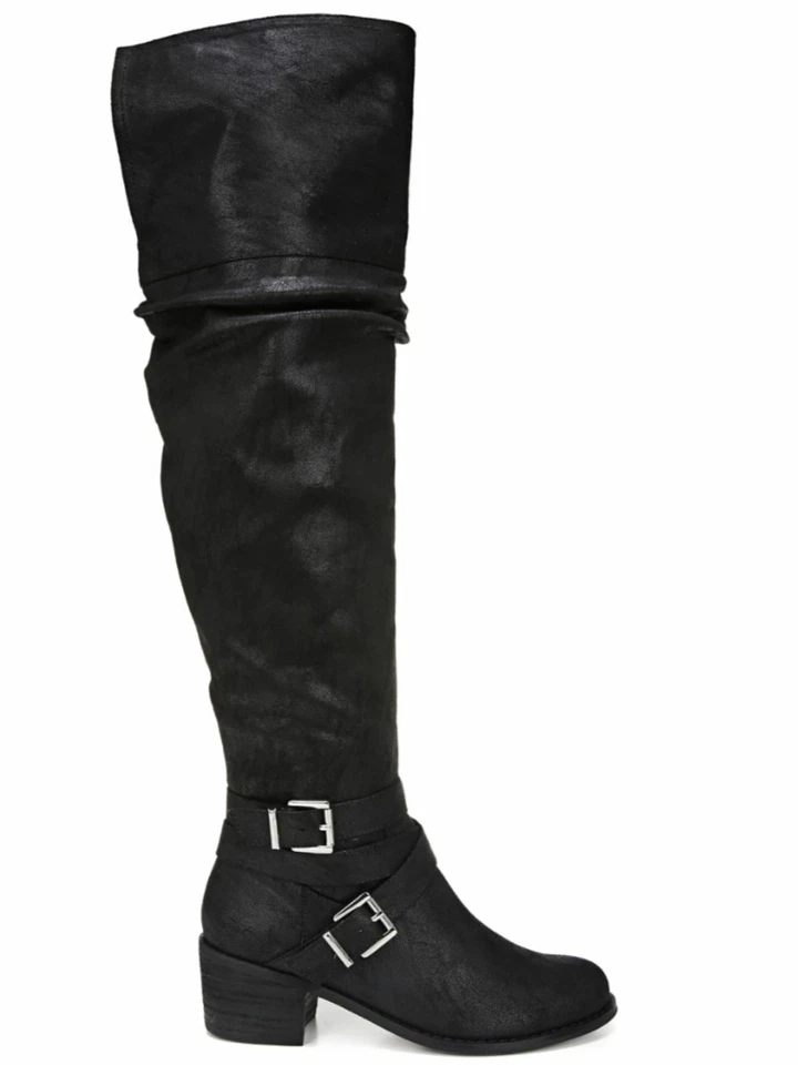 Carlos by Carlos Santana Women's Jada Over The Knee Boot Black Size 5ojx