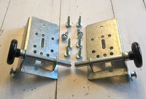 BB-100 & Nylon Rollers Residential Bottom Bracket Fixture Steel Garage Door  OHD - Picture 1 of 2