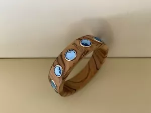 PRADA Wood & Crystal Bangle - Picture 1 of 4