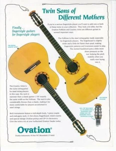 Rare 1994 Ovation Guitar Ad/ Great Art / Country Artist & Folklore - Picture 1 of 1