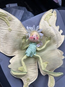 Vintage Annalee Puppe Schmetterling Pixie Elfe Fee 15" 1955, Weihnachten - Bild 1 von 10