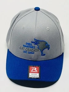 Richardson Flex Fit Cat Cracker 2018 TA Shell Martinez Blue Gray Hat Size SM MD - Picture 1 of 7