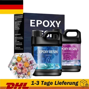 Hochglanz Transparent Epoxidharz Set DIY Resin Set Epoxy Gießharz Glasklar - Bild 1 von 25