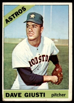 1966 Topps Baseball Card (Damaged) Dave Giusti Houston Astros #258 - Image 1 of 2