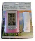 Oregon Scientific Wireless Indoor/Outdoor Thermometer Dual Alarm Clock Digital