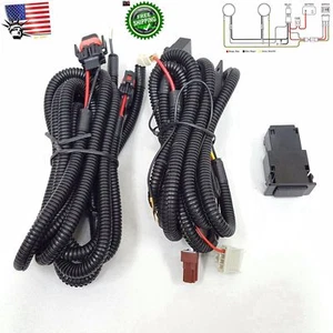 Kit de relé de arnés de luz antiniebla 12V 30A interruptor de encendido/apagado H8 H9 H11 2 enchufes cables - Imagen 1 de 12