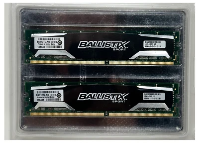 Crucial Ballistix Sport Series 4GB (2x2GB) DDR2 PC2-6400 Kit BLS2G2D80EBS1S00 - Image 1 of 4