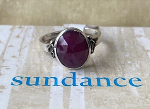 NWT Sundance Catalog Silver Ruby “Heart Aswirl Ring” size 5.75-6 $148 - Picture 1 of 4