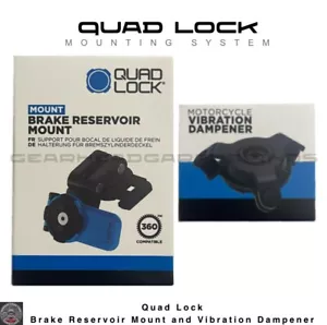QUAD LOCK Motorcycle Brake Reservoir Mount and Vibration Dampener FREE SHIPPING - Photo 1 sur 5