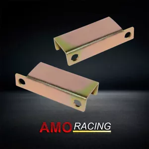 Pair Tri-Five Brake Booster Brackets Gold Zinc Fit 1955-1958 GM - Picture 1 of 2