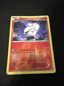 Pokémon TCG Litwick Black & White 21/135 Plasma Storm Reverse Holo 2012 LP - Picture 1 of 2