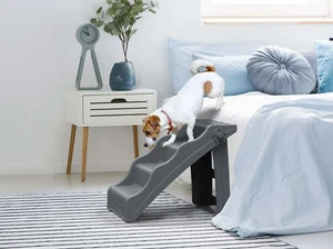 Foldable Dog Steps 4 Step Design Non Slip Stairs Aging Animal Help Bed Couch Cat - Picture 1 of 6