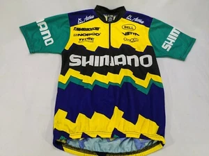 Vtg 90's SHIMANO Bike Race Day Jersey - Marzocchi Norco Axiom Sz M - Imagen 1 de 4