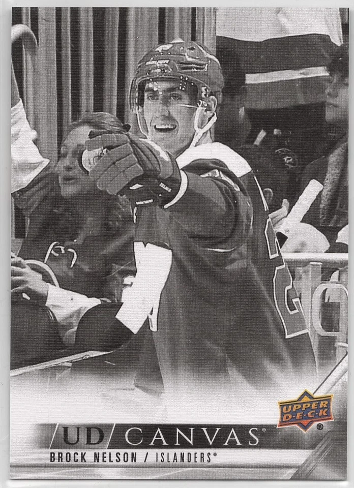 2022-23 Upper Deck Black & White Canvas Brock Nelson #C52 Islanders - Image 1 of 1