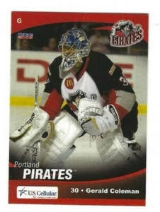 2007-08 Portland Pirates (AHL) Gerald Coleman (goalie) - Picture 1 of 1