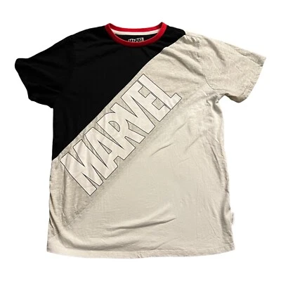 Camiseta Marvel Her Universe 3 Tonos Negro Blanco Gris Manga Corta Mujer’s Talla M Foto 1 de 4
