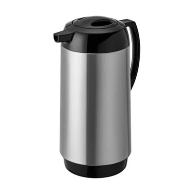 Jarra aislante de acero inoxidable, gran capacidad para servir, 1,8 cuartos, plateada Foto 1 de 4