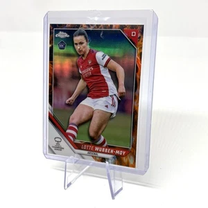 2021/2022 Topps Chrome Women’s UEFA Lotte Wubben-Moy Inferno /75 Arsenal Rookie - Picture 1 of 3