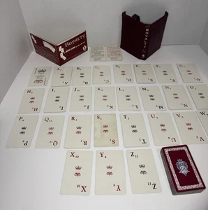 Vintage 1964 Royalty Word Card Game Case Instructions 2 Card Decks SJ Miller Co - Picture 1 of 7