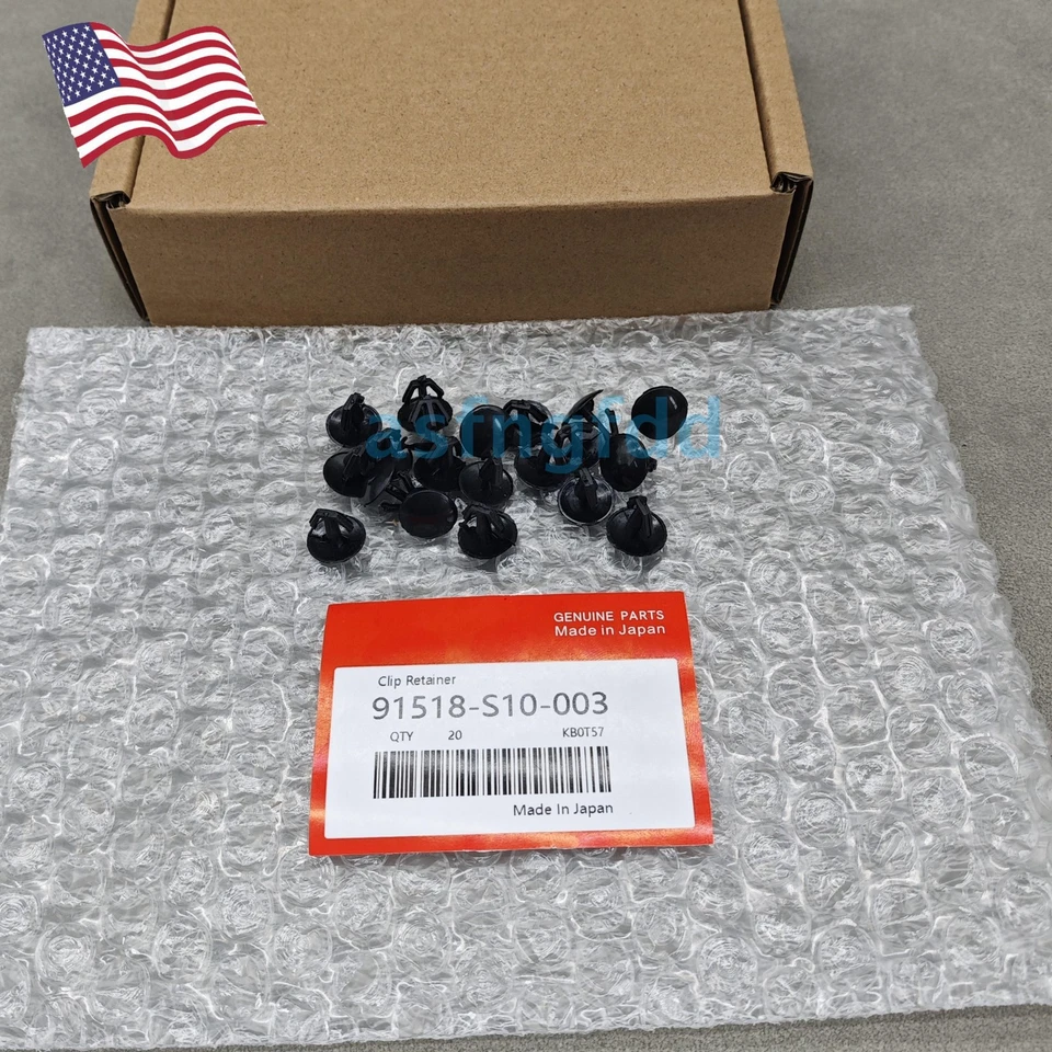 ¡NUEVO! 20x Retenedor de clip de retención de sello de capó para Honda Accord Acura 91518-S10-003 Foto 1 de 4