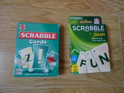 Mattel Games SCRABBLE & SCRABBLE DASH Card Games 2000 / 2012 - Image 1 of 4