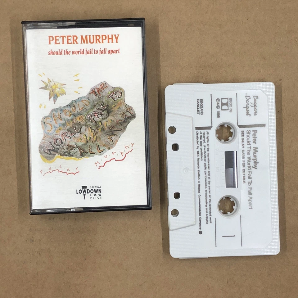 PETER MURPHY Cassette Tape Alt Rock SHOULD THE WORLD FAIL TO FALL APART BAUHAUS Foto 1 de 4