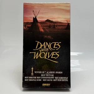 Vintage Dances With Wolves VHS Sealed 1990 Kevin Costner Western Movie Orion - Picture 1 of 12