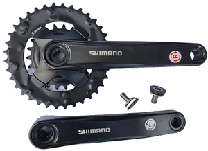 Juego de bielas Shimano FC-MT101-2 2x9, negras, 22-36T, 175 mm, cónicas cuadradas - Imagen 1 de 3
