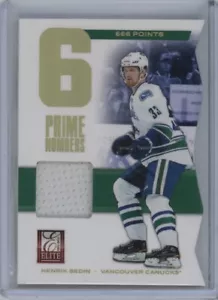 2011-12 Elite Prime Number Jerseys #20 Henrik Sedin 484/666 *S6570 - Picture 1 of 2