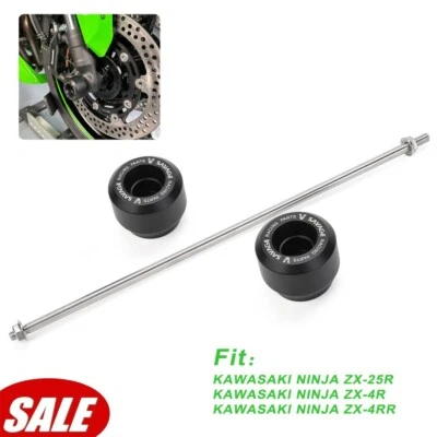 Protector deslizante de eje de horquilla de eje de rueda delantera para KAWASAKI NINJA ZX-4R/RR Foto 1 de 4