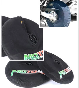 17 inch Tire Tyre Warmers Windstop Tire Cover Polar Fleece Windbreak Protector - Picture 1 of 10