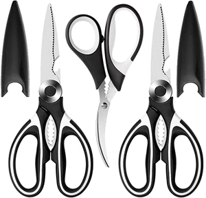 Kitchen Scissors All Purpose 3 Pack - Kitchen Gadgets Utensils - Heavy Duty Stai - Picture 1 of 12