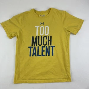 Camiseta Under Armou Niños Jóvenes Grande Amarilla Calce Suelto Equipo de Calor - Imagen 1 de 6