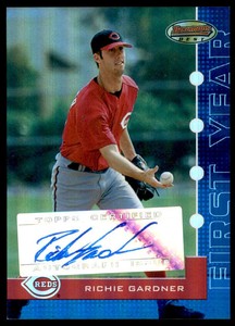 2005 Bowman's Best Blue #128 Richie Gardner FY Auto /299