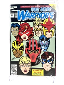 The New Warriors 25 Marvel Comics July 1992 Giant Sized Die Cut Cover NM - Picture 1 of 7