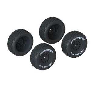 Juego de neumáticos ARRMA dBoots 'FORTRESS' pegados, negros (2 pares) - ARA550117 - Imagen 1 de 1