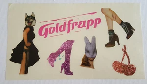 Hoja de pegatinas Goldfrapp Black Cherry promoción rara muda 2003 EDM Techno - Imagen 1 de 7
