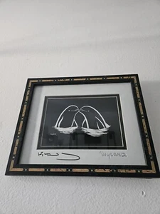 Wyland Original Art Dolphin Animal Sumi Ink Painting Hand Signed ONE OF A KIND - Picture 1 of 1